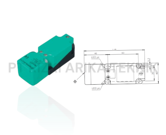 Sensor Pepperl-Fuchs NBB15-U1K-N0