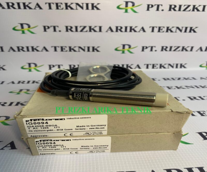Sensor Barang Inductive Sensor IFM IG0094 IGA2008-BBOA Indonesia - PT. Rizki Arika Teknik
